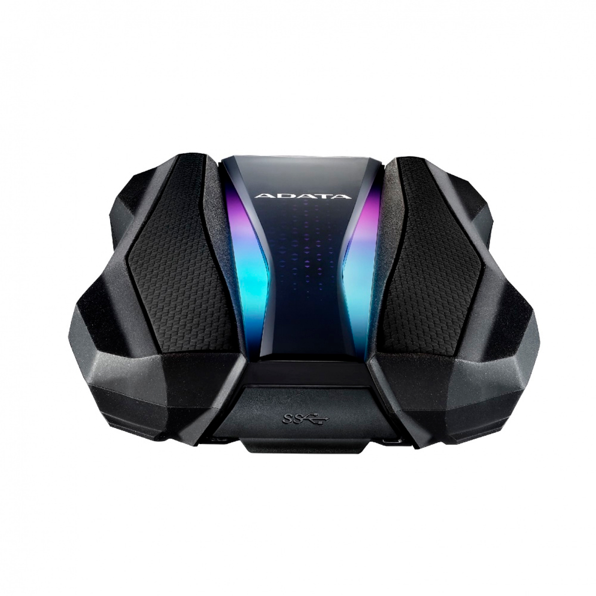 Disco Duro Externo Adata HD770G RGB 2.5", 2TB, USB, Negro, A Prueba de Agua, Polvo y Golpes