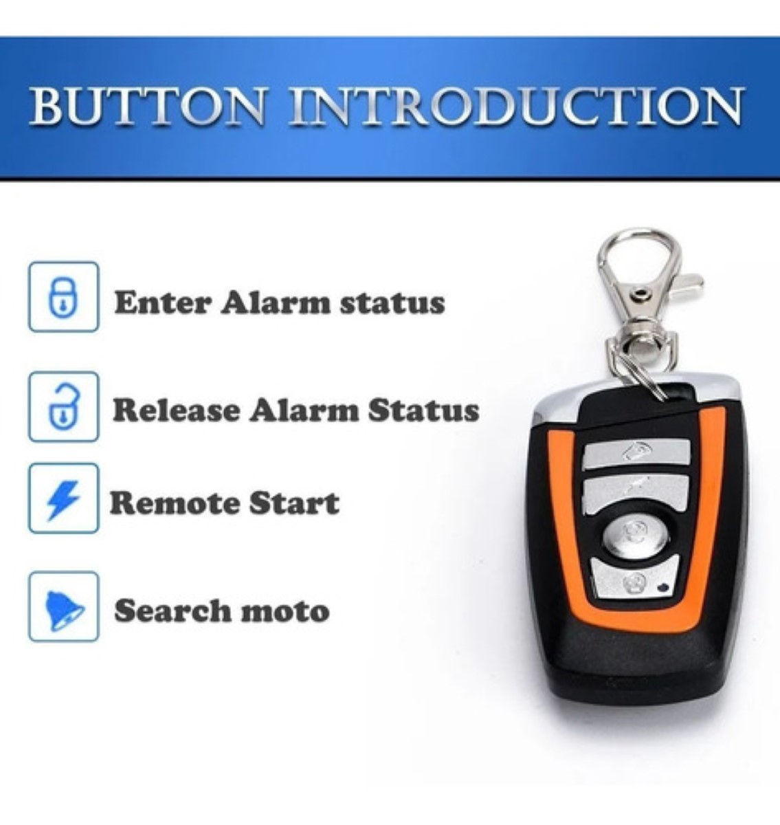 Alarma Arranque Control Remoto Para Moto Seguridad Antirrobo