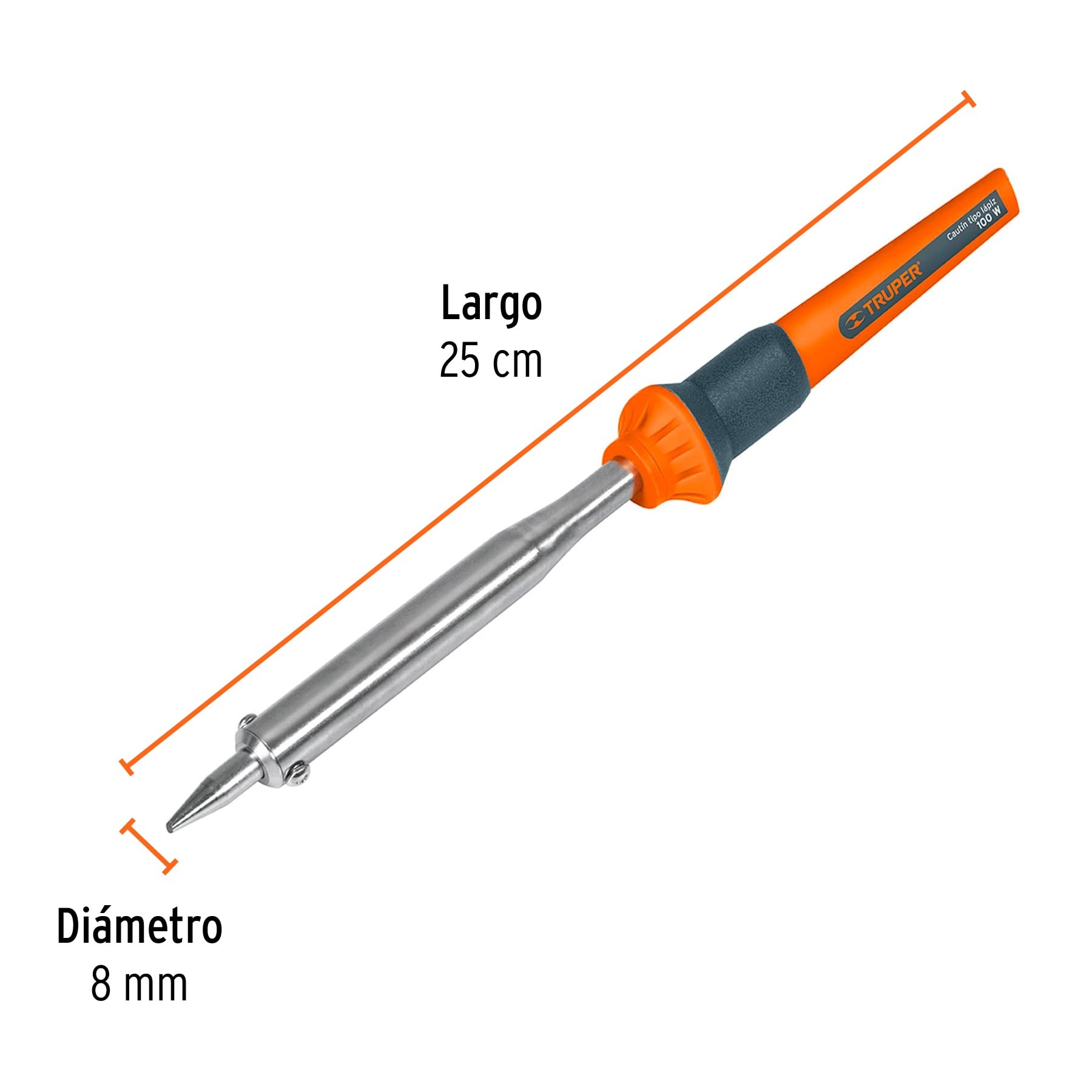 CAUTÍN 100 W TIPO LÁPIZ PARA TRABAJO PESADO, TRUPER 14623