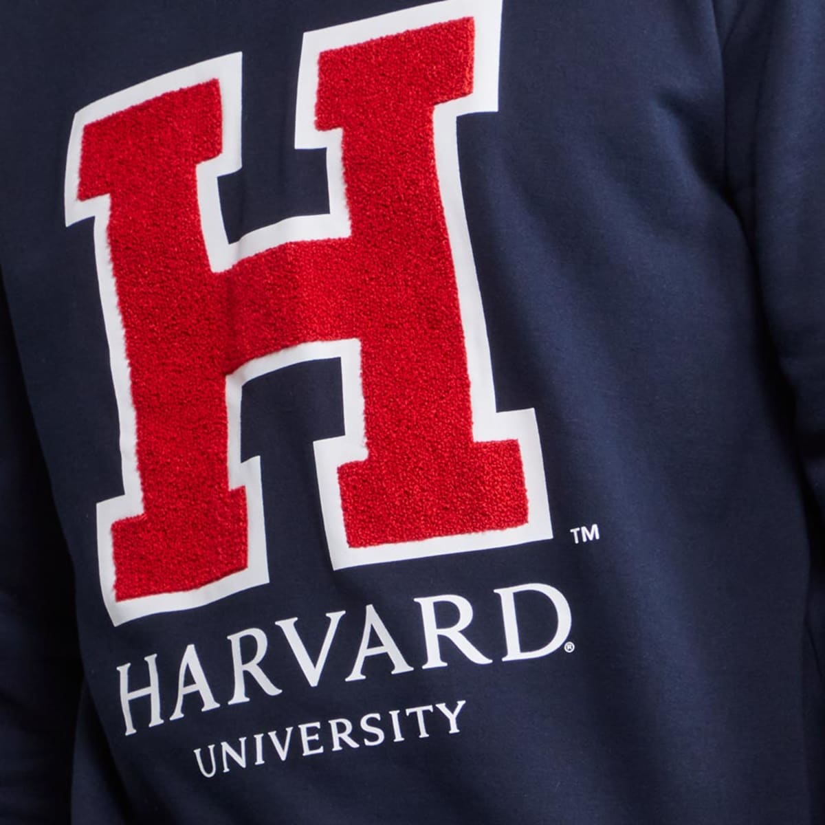 Sudadera estampada de Harvard para hombre, color negro, mod. 1099421