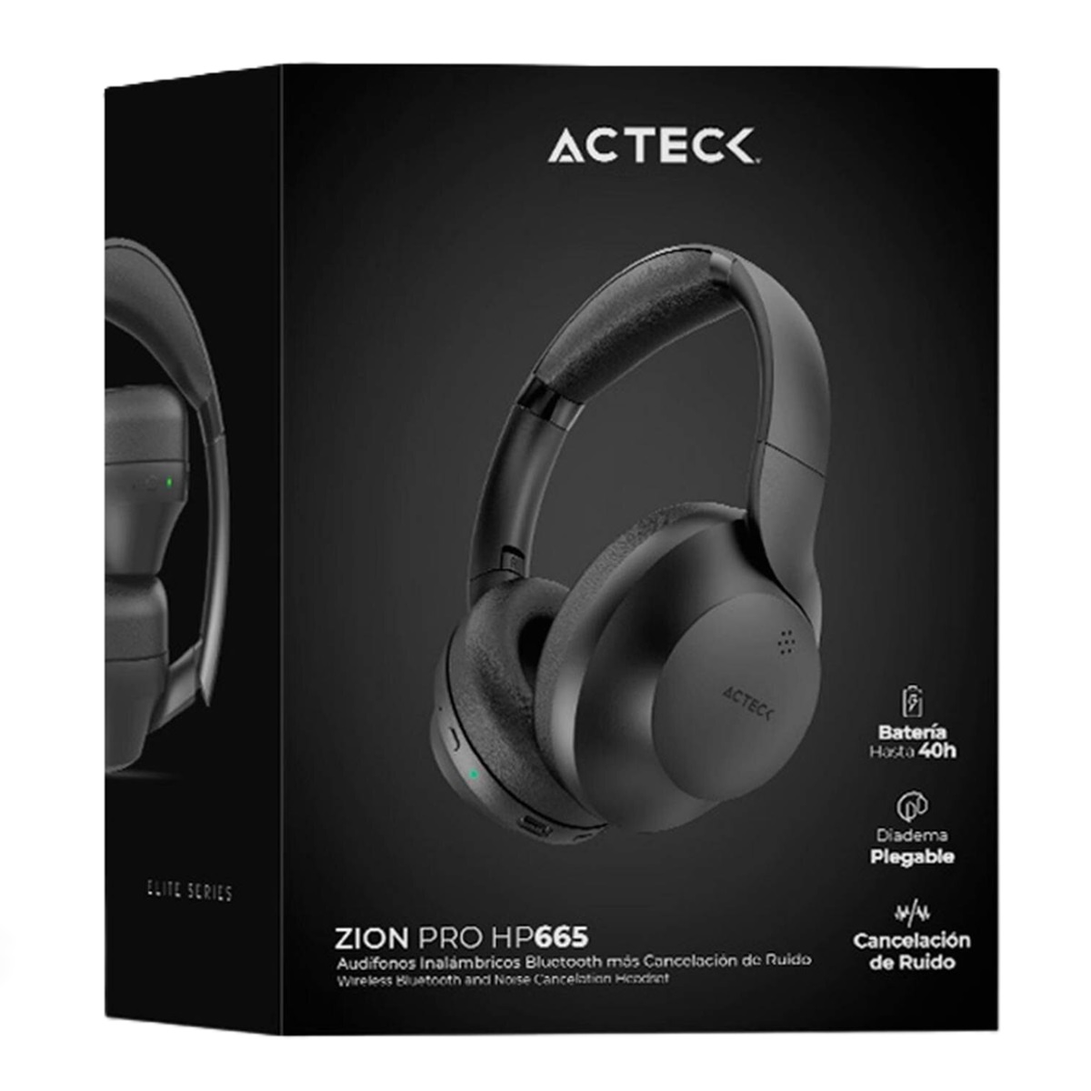 Audífonos Con Micrófono Acteck Zion Pro HP665 Bluetooth Inalámbrico