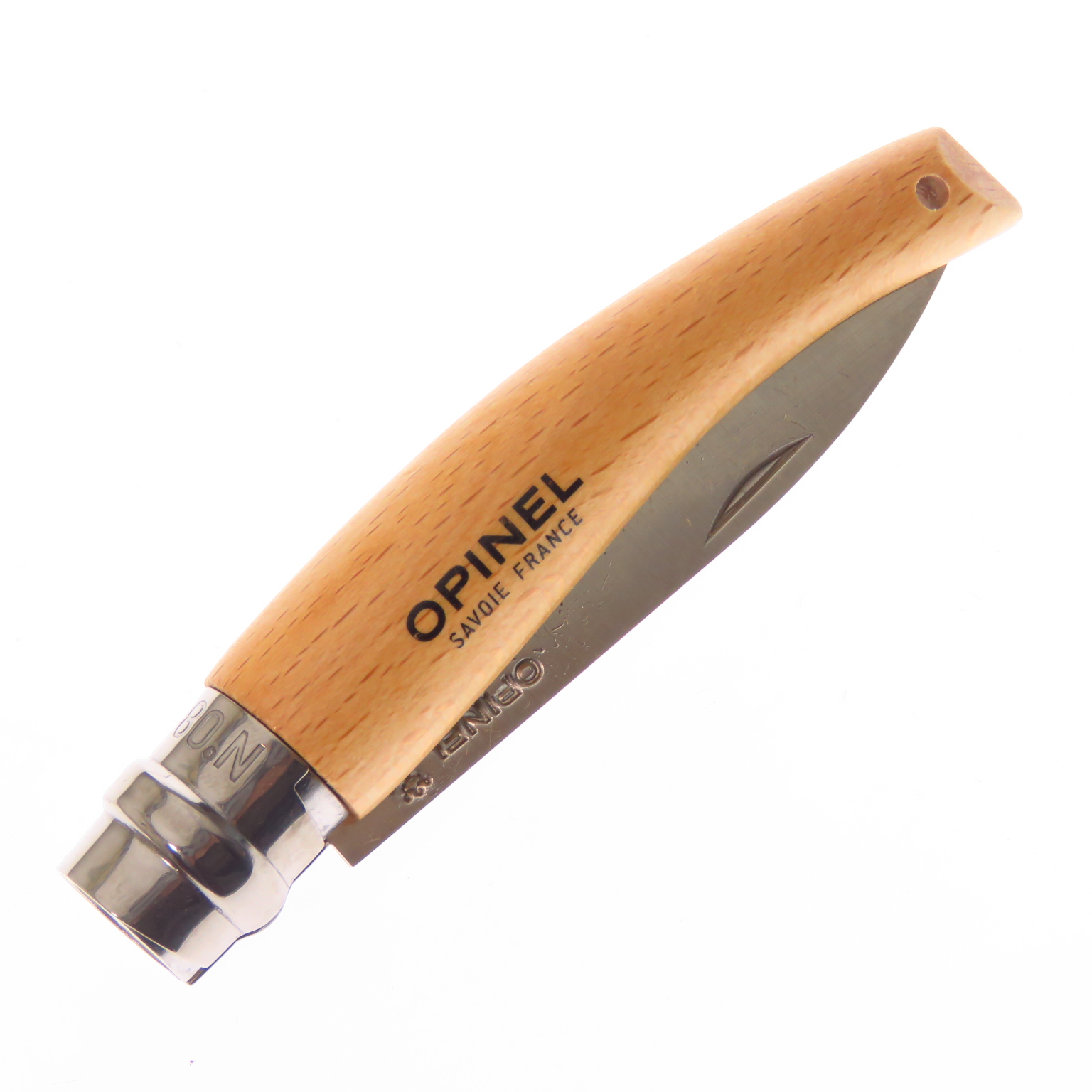 Op33080 Opinel N8 Garden Knife Inoxidable Con Seguro