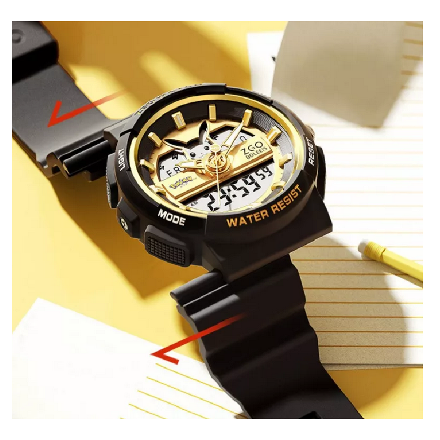 Reloj Digital Pokemon Pikachu Luminoso