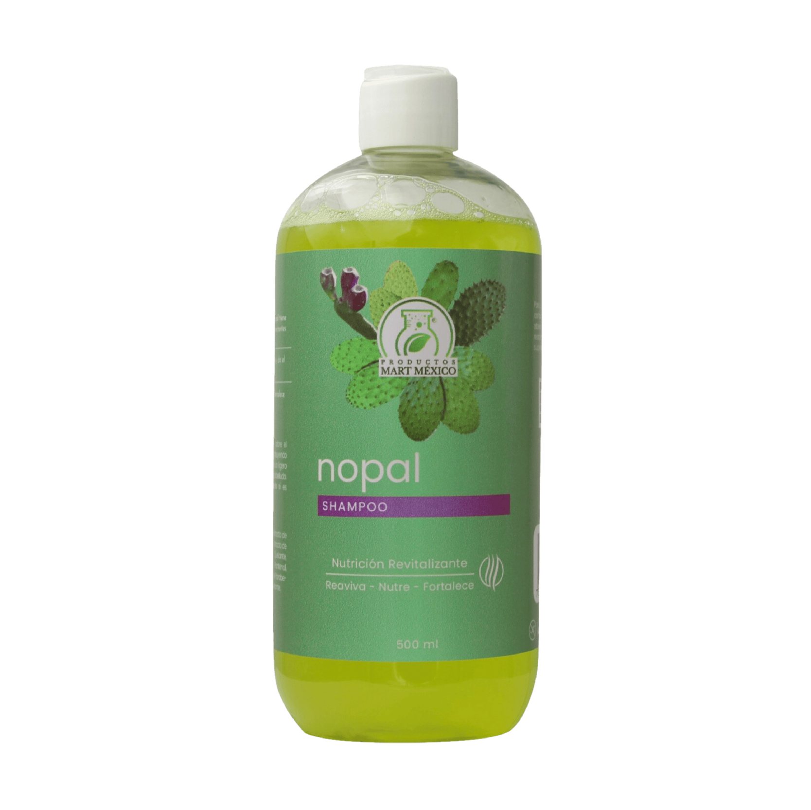 Shampoo Capilar De Nopal Limpieza Profunda 500ml