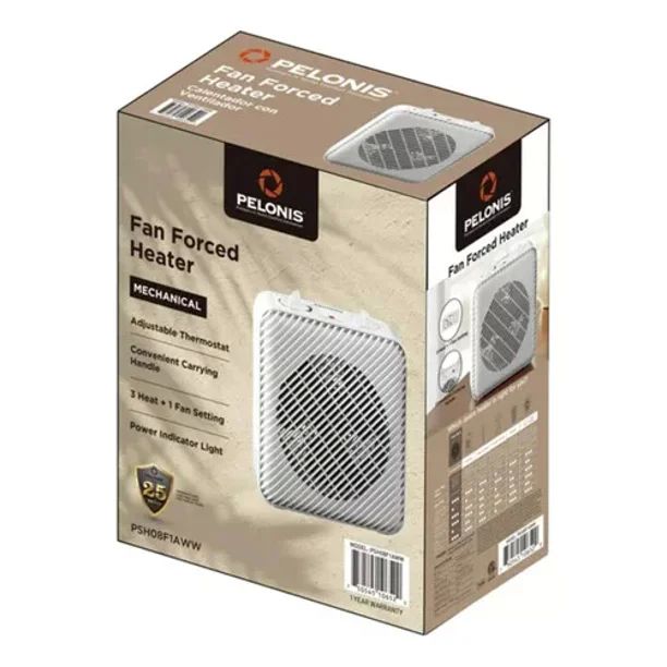 Pelonis Calentador de espacio eléctrico de 1500 W de 3 velocidades