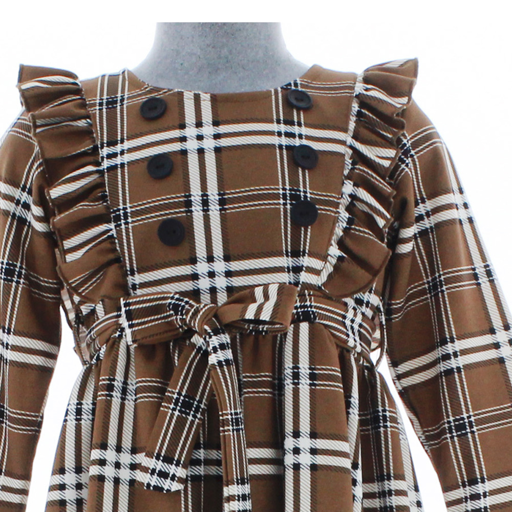 Vestido para Niña Color Cafe 3637 1 a 8 años...