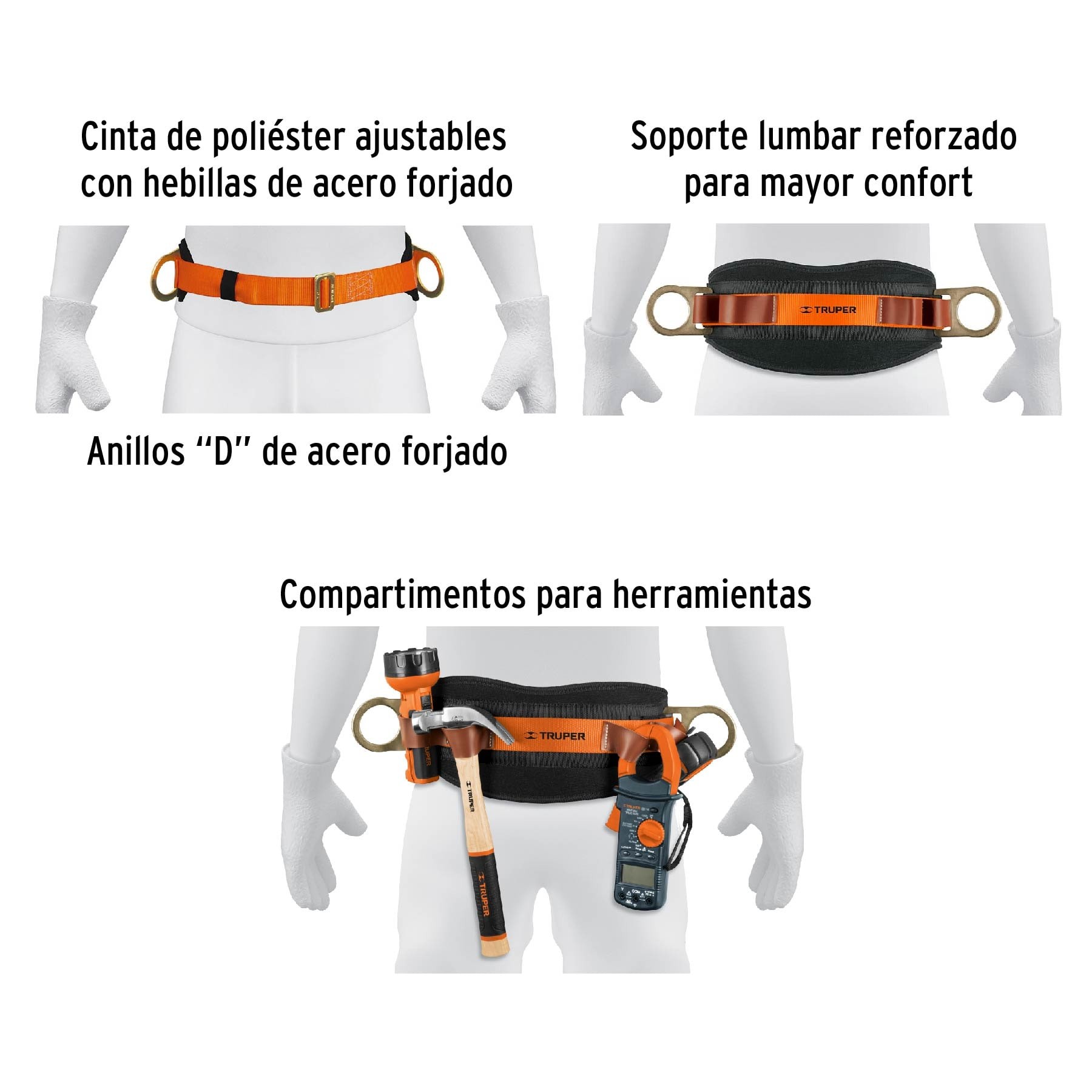 CINTURÓN DE POSICIONAMIENTO TALLA 44, TRUPER 14652