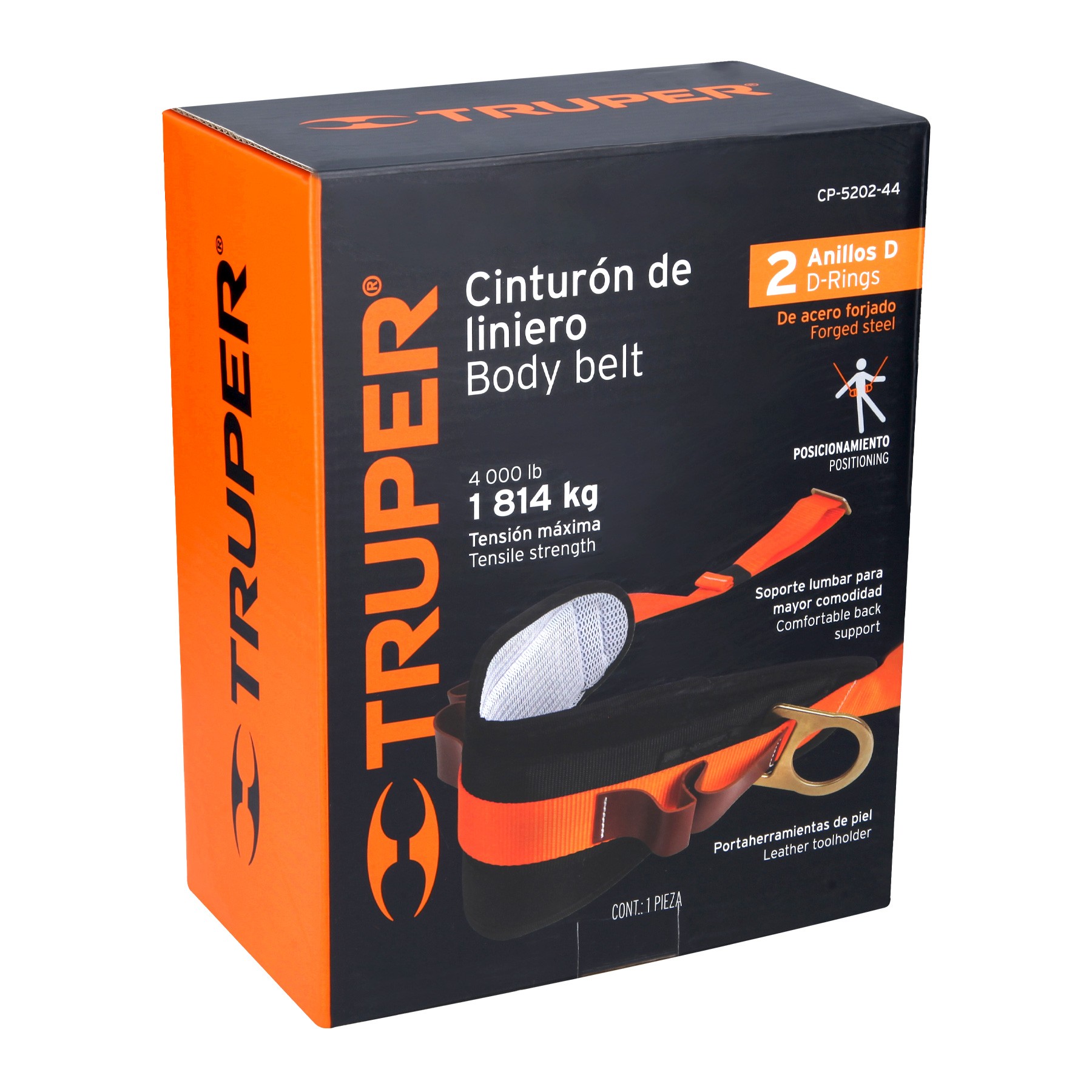 CINTURÓN DE POSICIONAMIENTO TALLA 44, TRUPER 14652