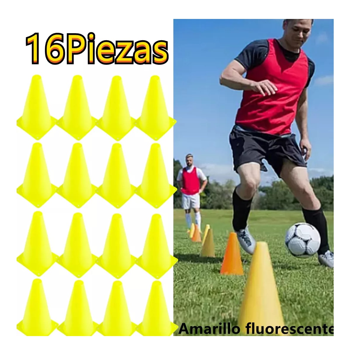 Conos Entrenamiento/kit Entrenamiento Futbol/conos Deportivo Amarillo