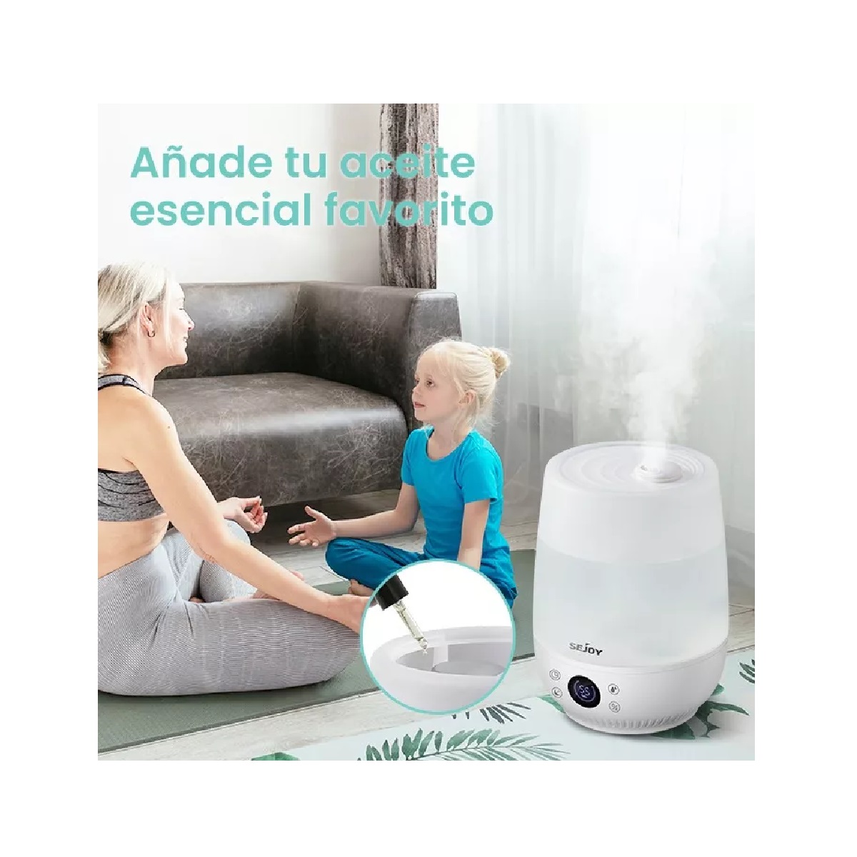 Difusor Ultrasónico Humidificador Aromaterapia 4.5l