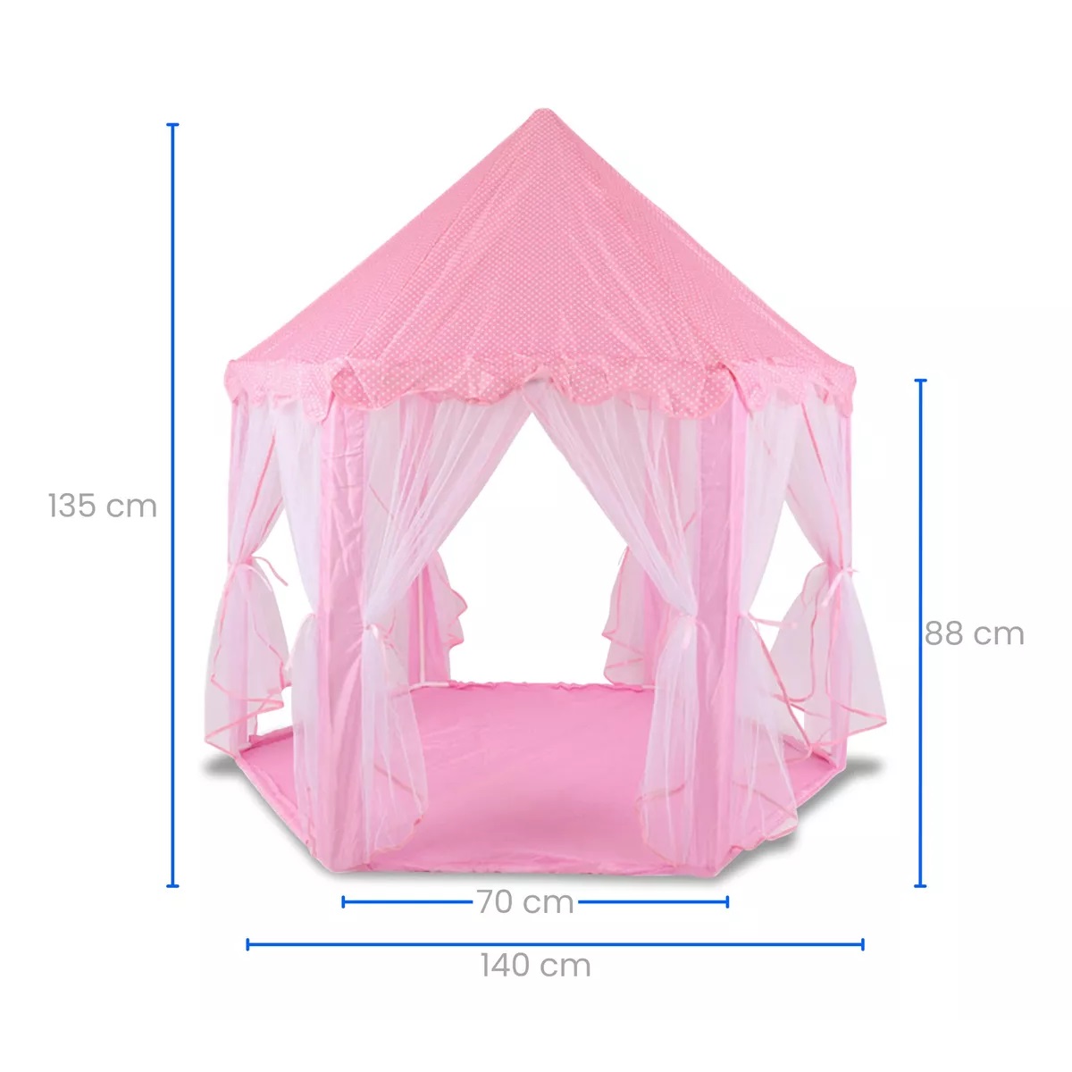 Tienda De Juego Castillo De Princesa Con Luces Para Niñas Rosa