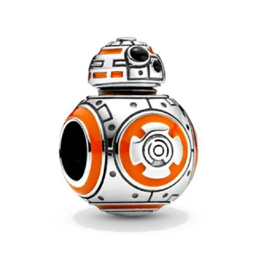 Collar Dije BB-8 Star Wars De Acero Alta Calidad