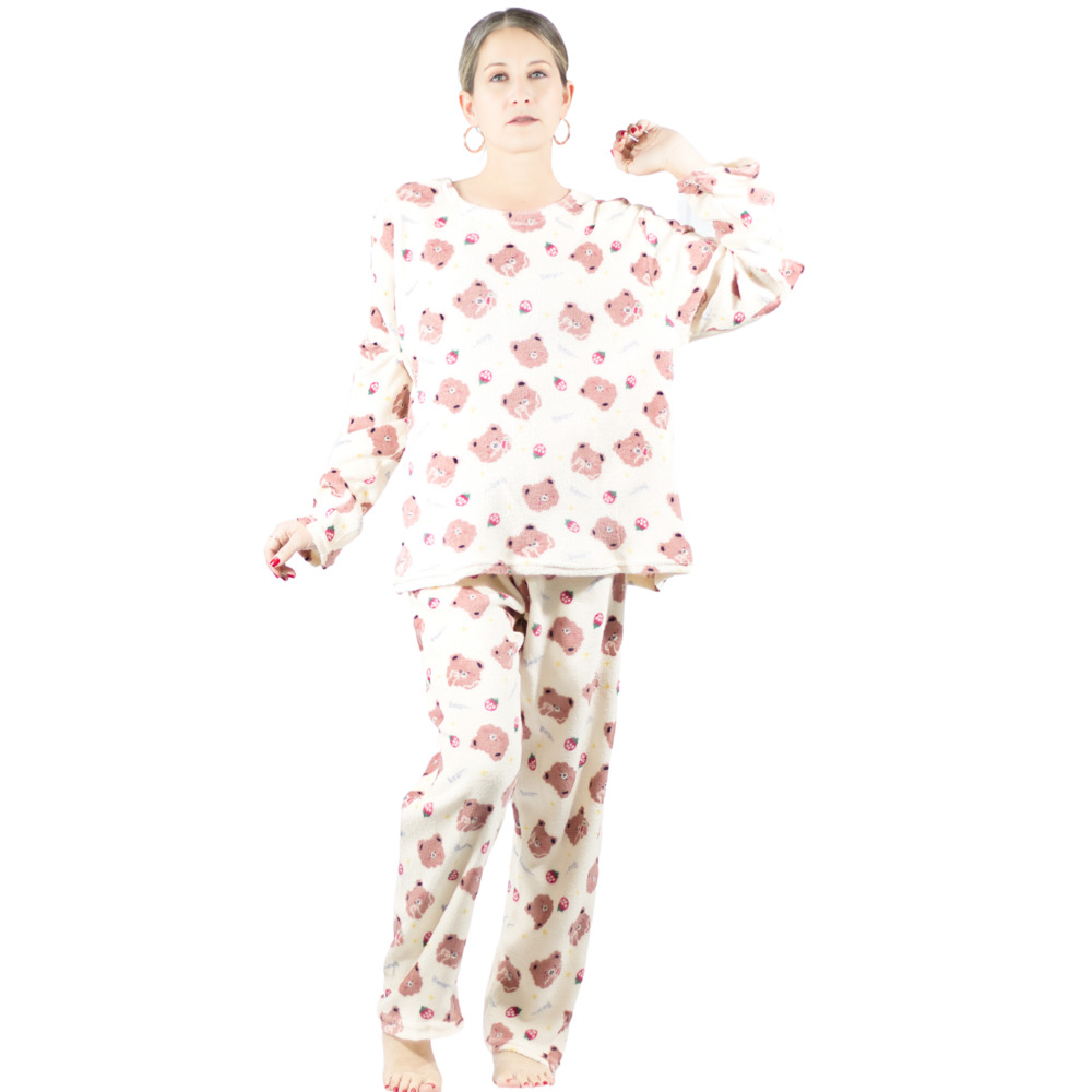 Pijama Polar Pijama Sudadera Pijama Mujer Ropa Dormir Pantalón