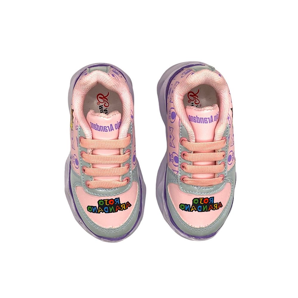 Tenis Rojo Arandano Princesa Peach Rosa Para Niña con Luces Led..
