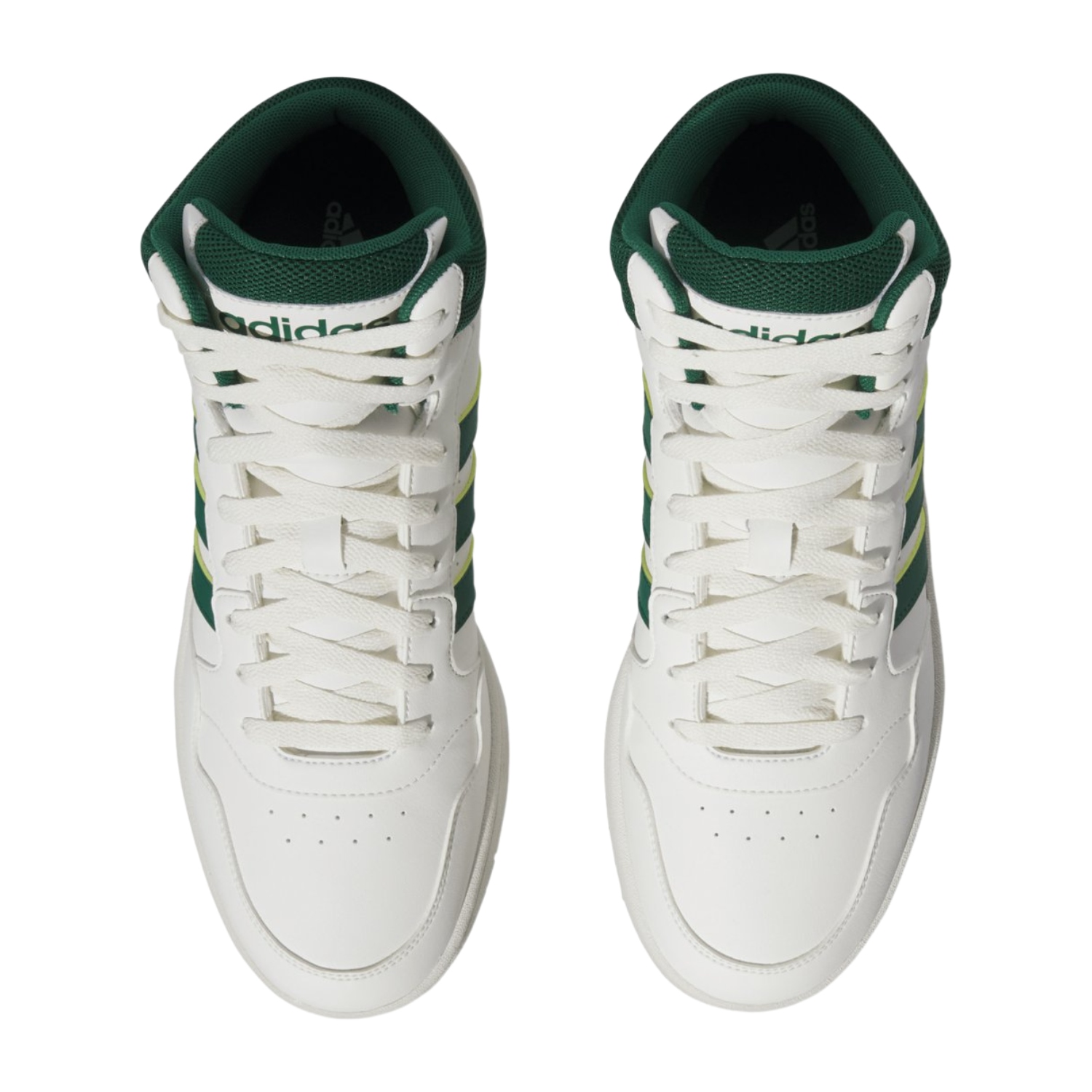 Tenis Casual Adidas Hoops 3.0 MID beige/verde IG5570 hombre