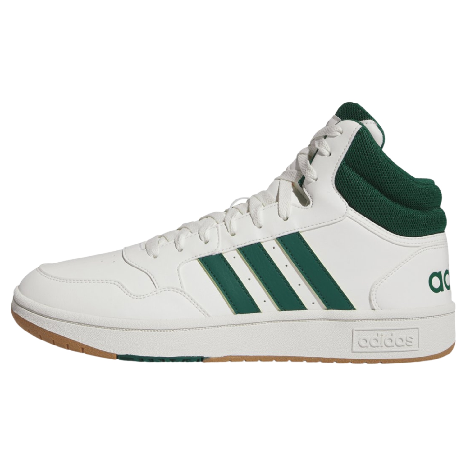 Tenis Casual Adidas Hoops 3.0 MID beige/verde IG5570 hombre