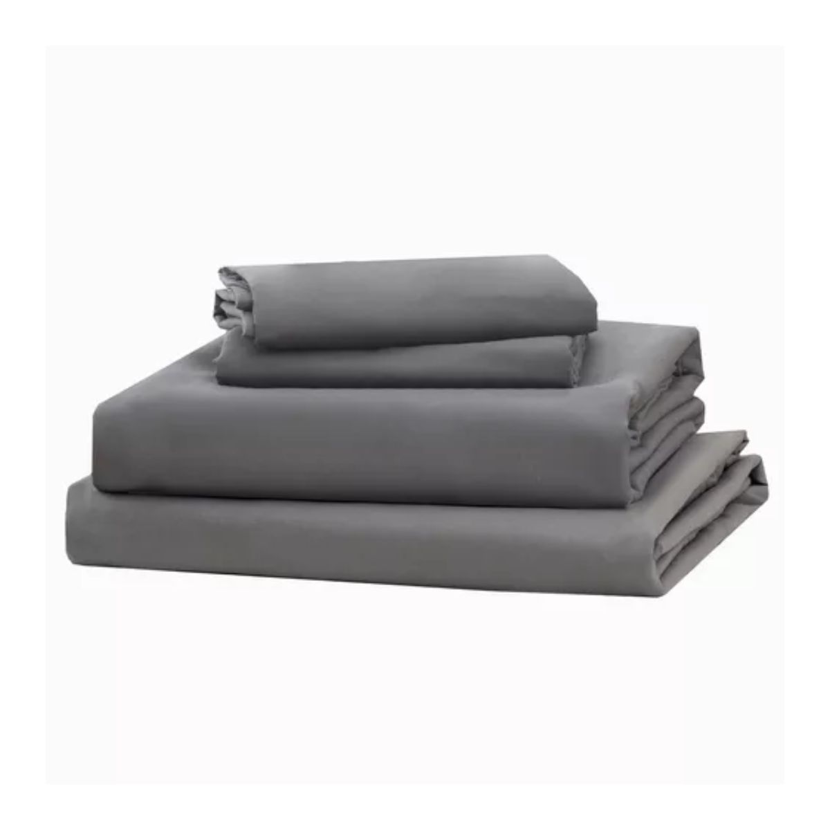 Juego De Sábanas Queen Size Ultra Suave 4 piezas, Gris Oscuro