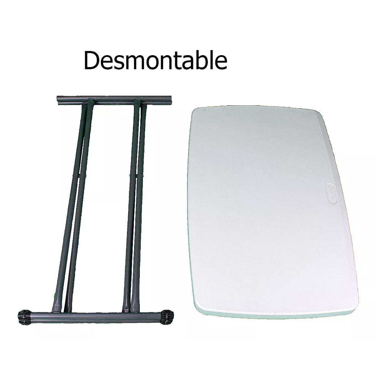 Mesa Plegable Pequeña Cocina Jardin 76x50cm Altura Ajustable