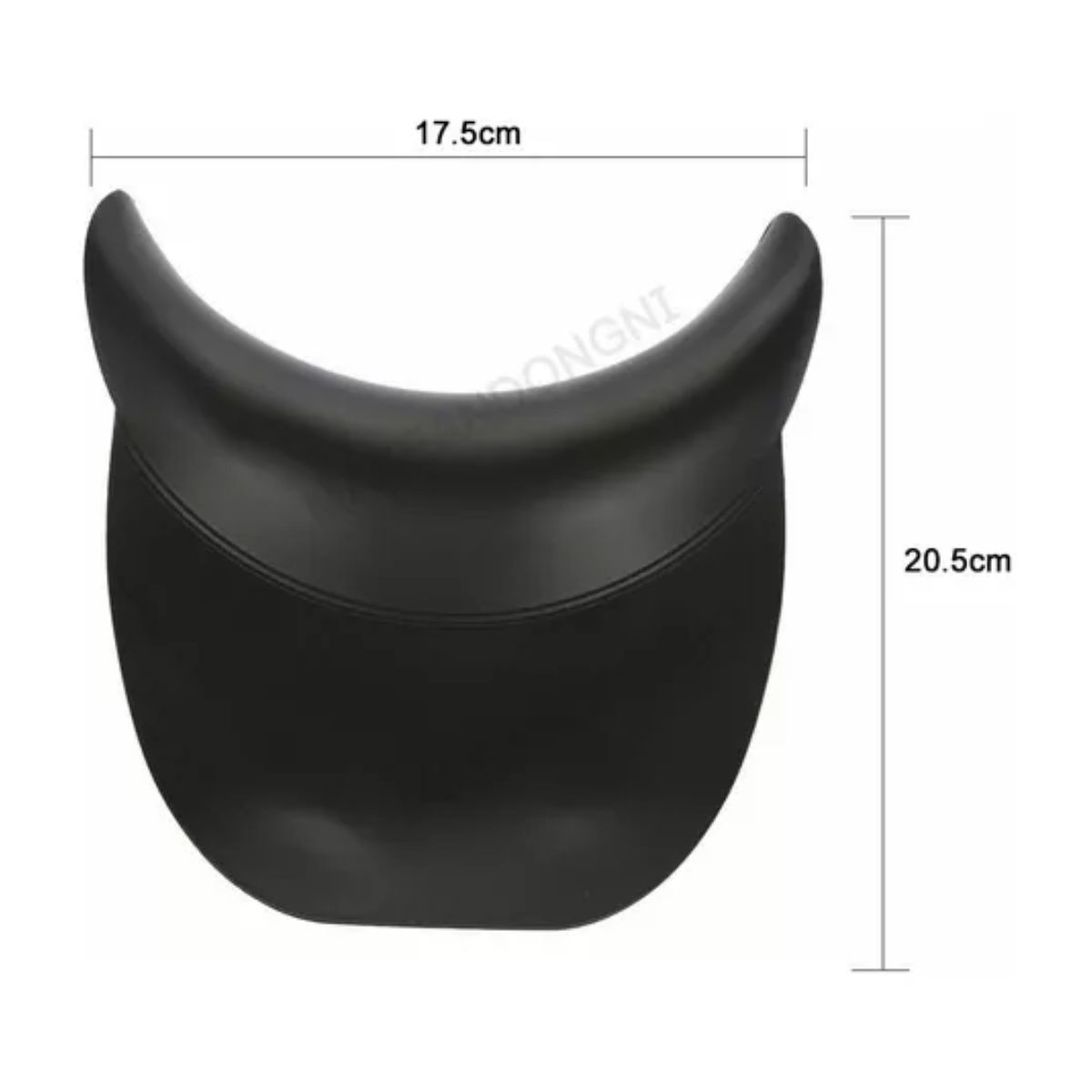 Cuelllera Silicon Negro Para Lavacabezas Cojín De Descanso Negro