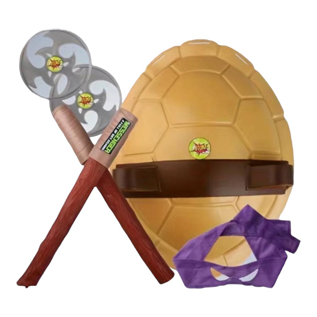 Disfraz Cosplay Tortugas Ninja Caparazon disfraz De Superhéroe Para Niños, Máscara Con Los Ojos Vendados, Caparazón De Tortuga, Escenario De Halloween