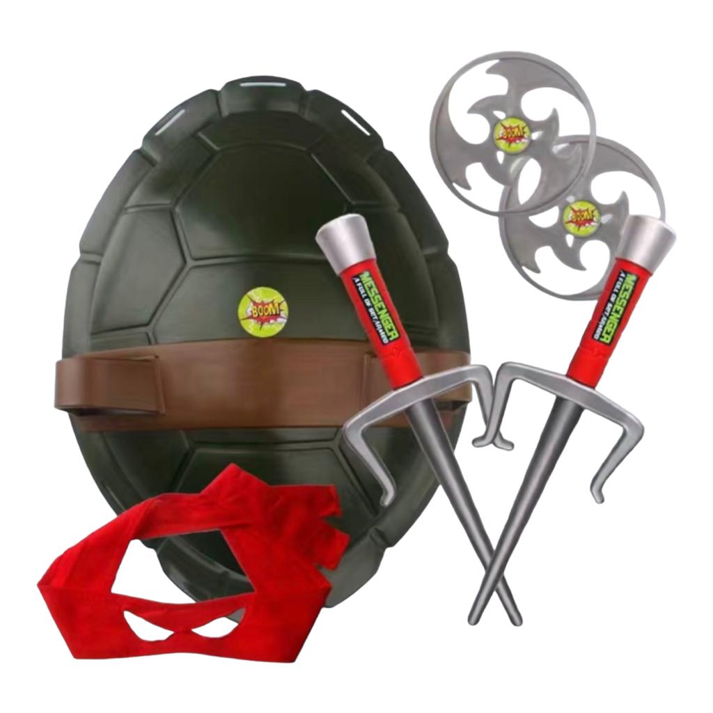 Disfraz Cosplay Tortugas Ninja Caparazon disfraz De Superhéroe Para Niños, Máscara Con Los Ojos Vendados, Caparazón De Tortuga, Escenario De Halloween