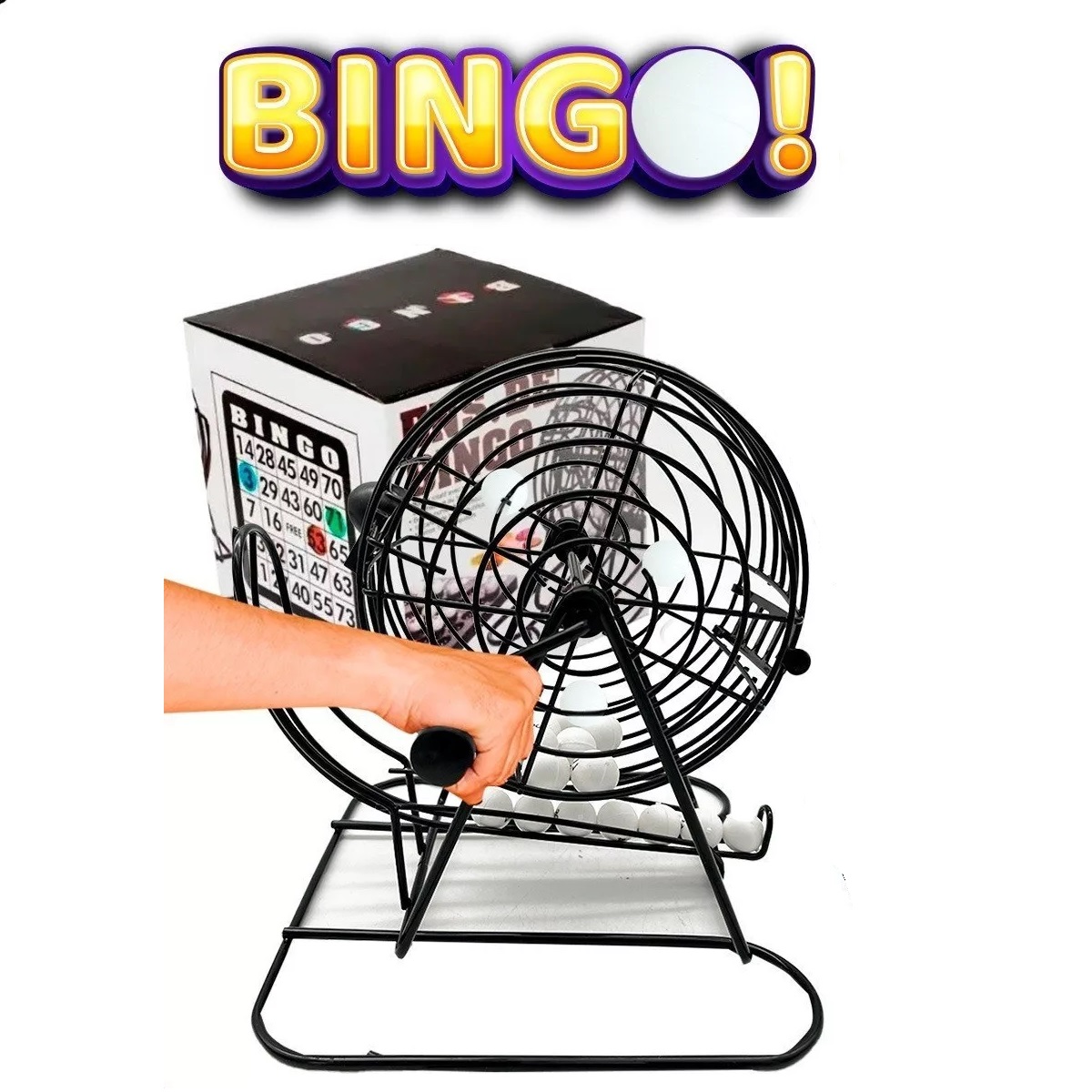Bingo Juego Mesa Tombola Metal Fichas Cartas Fiesta 246 Pz