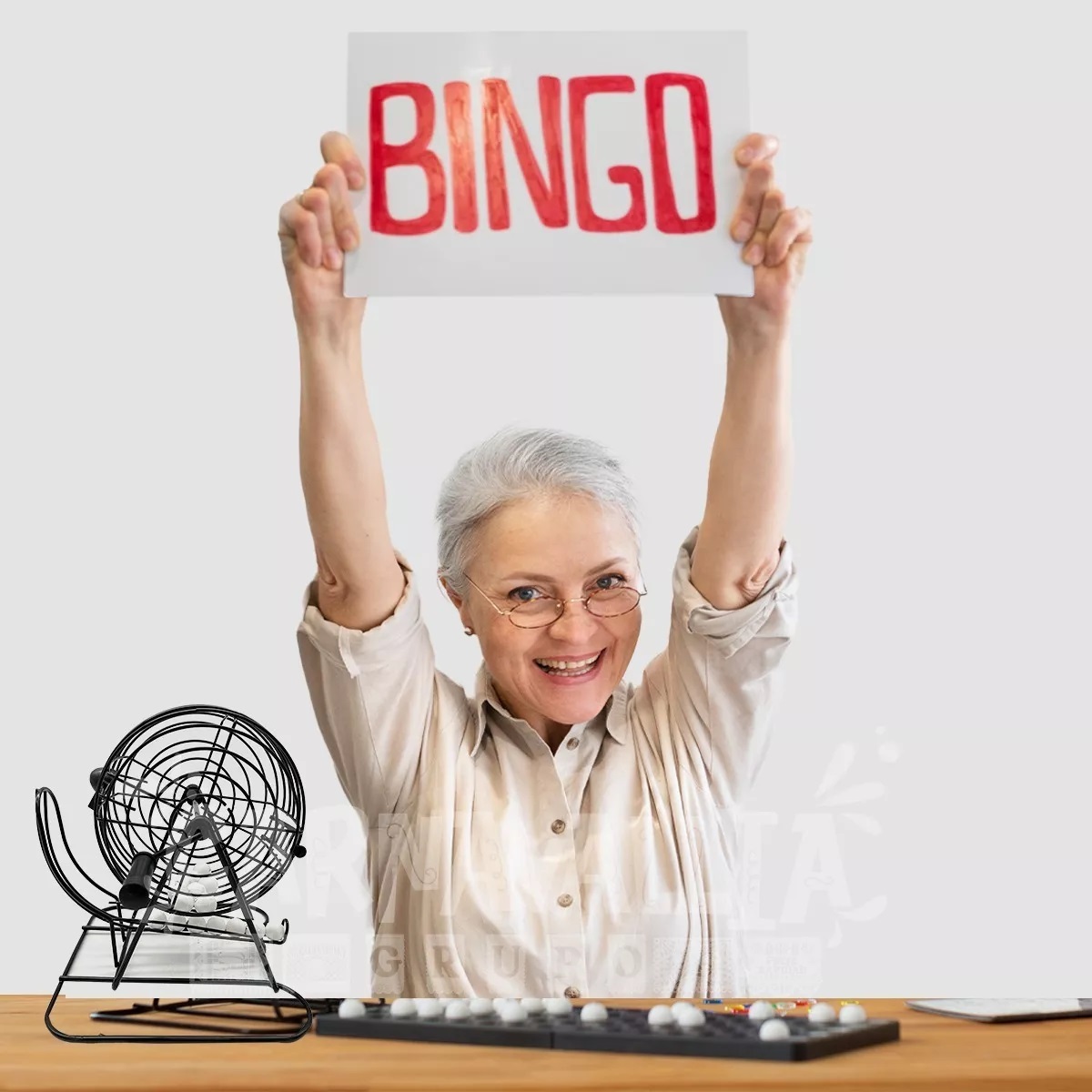 Bingo Juego Mesa Tombola Metal Fichas Cartas Fiesta 246 Pz