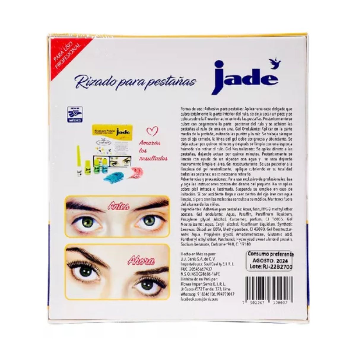 Kit De Rizado Para Pestañas Jade Profesional 