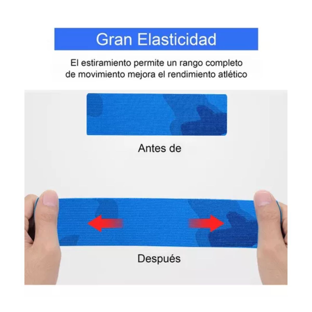 Cinta Venda Elástica Cohesiva Autoadherible 5 m x 3.8 cm 4 pzs Camuflaje 