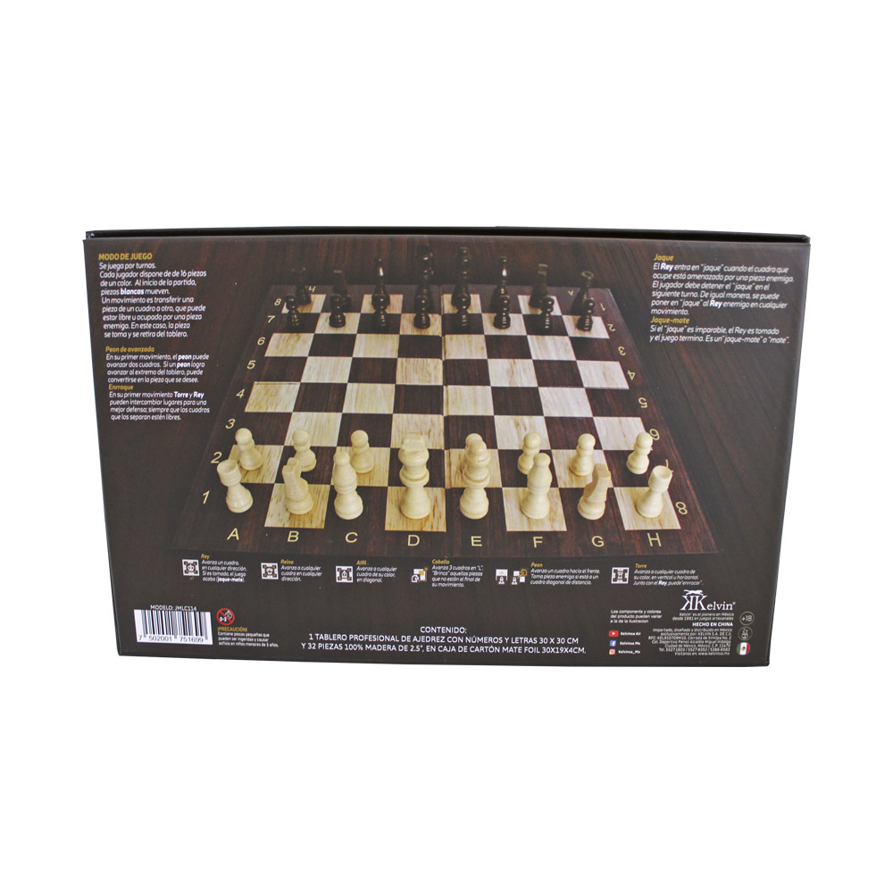 AJEDREZ CARTON FOIL TD 30 KELVIN