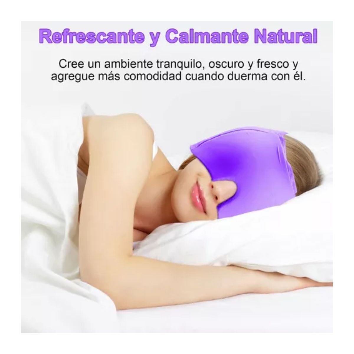 Gorro Para Migraña De Gel Con Compresión Fría Y Caliente Purpura