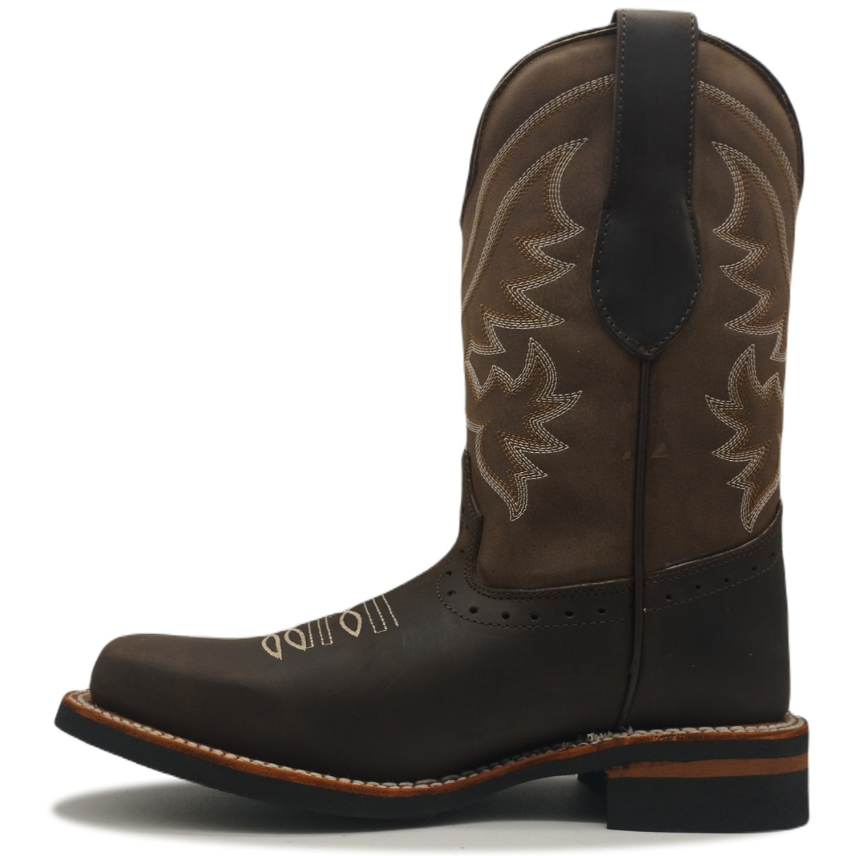 Bota Fina De Piel Rodeo Jaripeo Vaquero Bordado Costura 1890