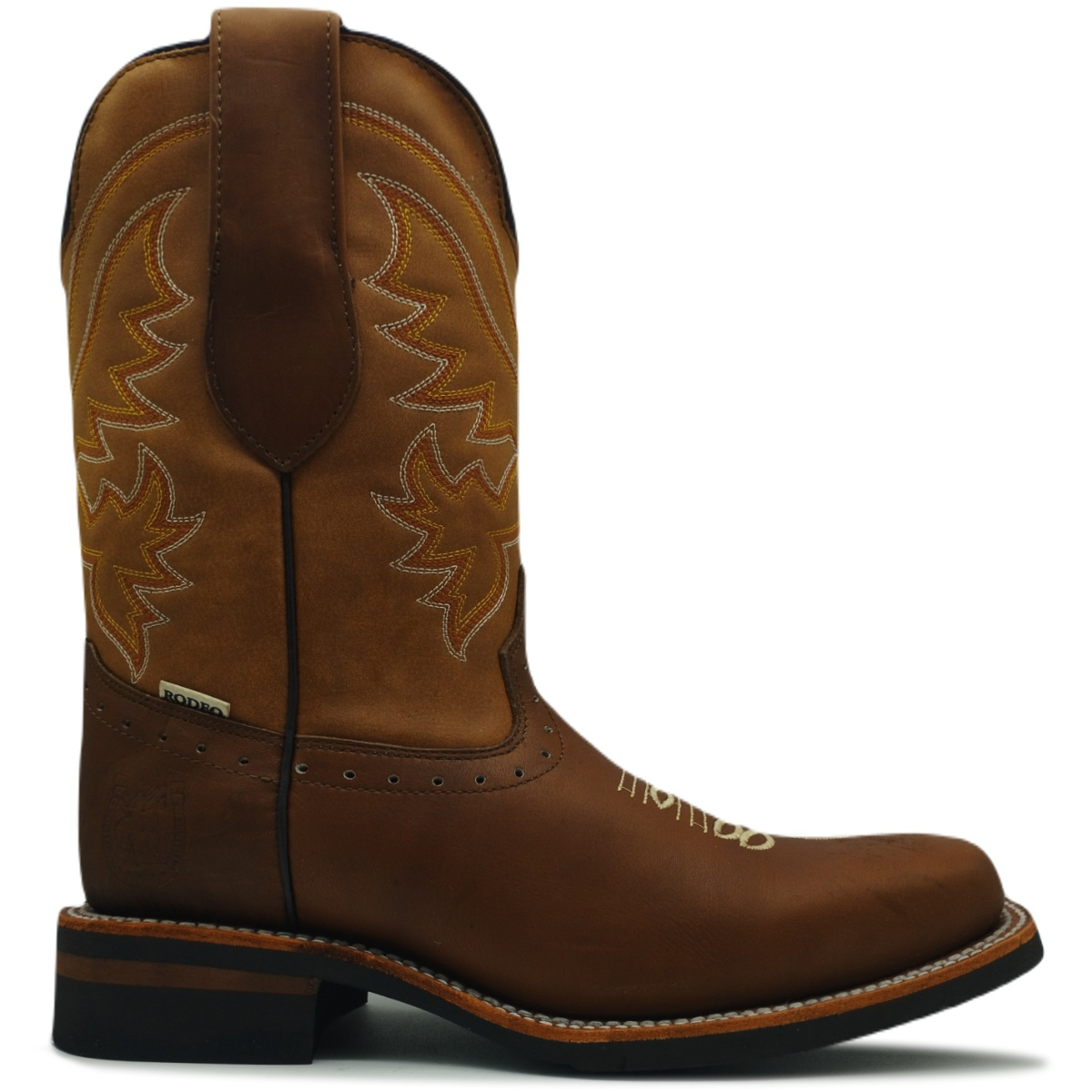 Bota Fina De Piel Rodeo Jaripeo Vaquero Bordado Costura 1890