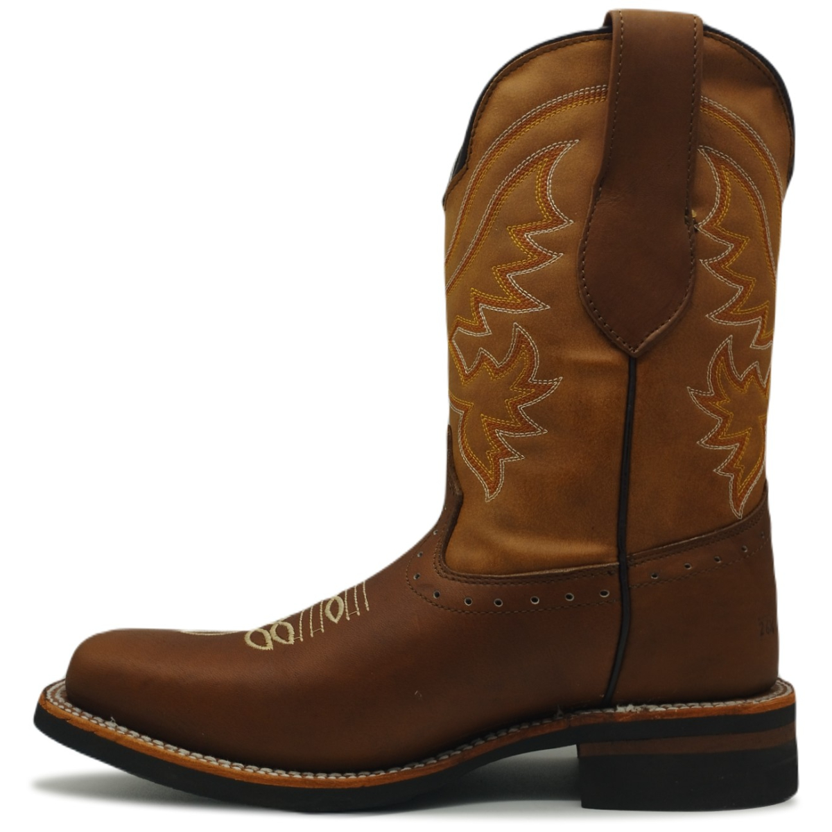 Bota Fina De Piel Rodeo Jaripeo Vaquero Bordado Costura 1890