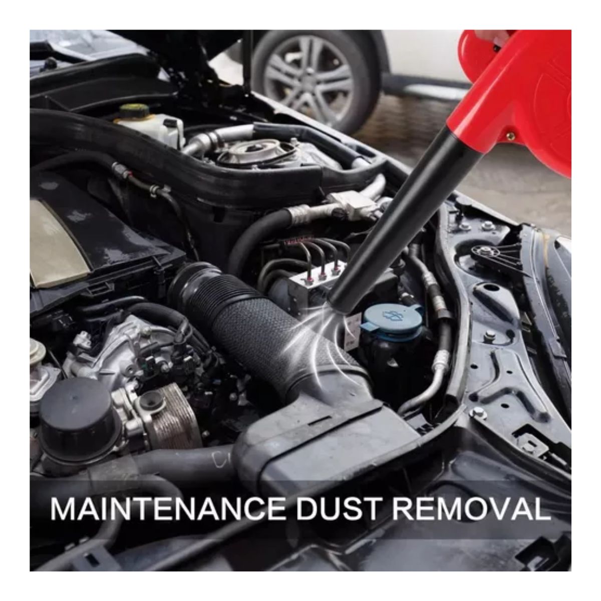 Sopladora Eléctrica Alta Potencia Barredora De Aire 1000w Rojo con Negro