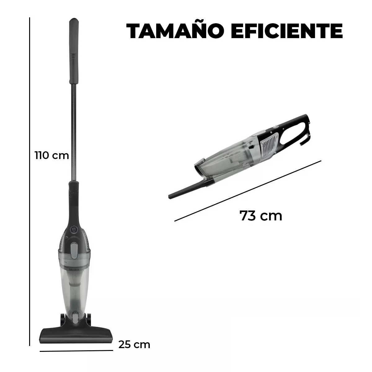 Aspiradora Portátil Hogar Y Automovil 2 En 1 Cable 4.5m 500w Negro