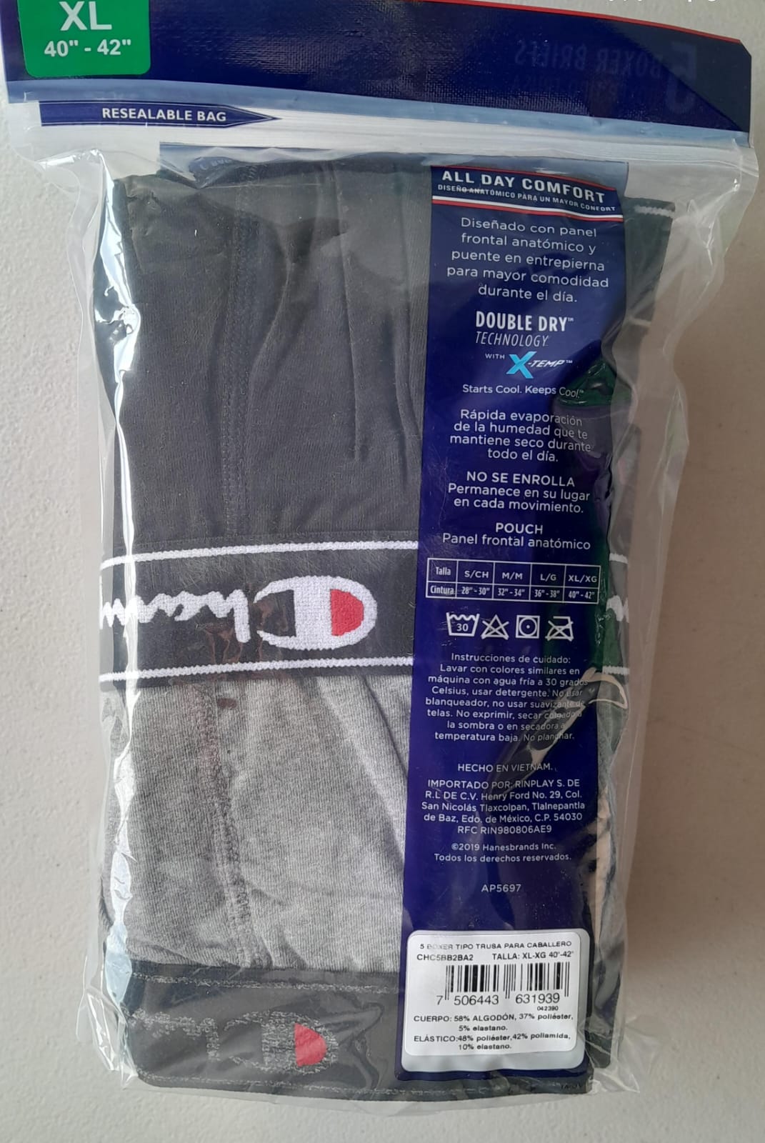 Champion Boxer Elite Ultra Confort  5 Piezas