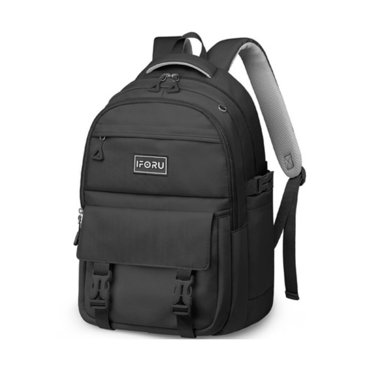 Mochila escolar Antirrobo Mochila Negro cielo diseño liso 30L