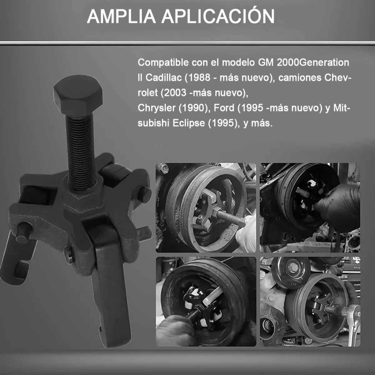 Extractor De Polea Damper, Polea De Cigüeñal Babefas