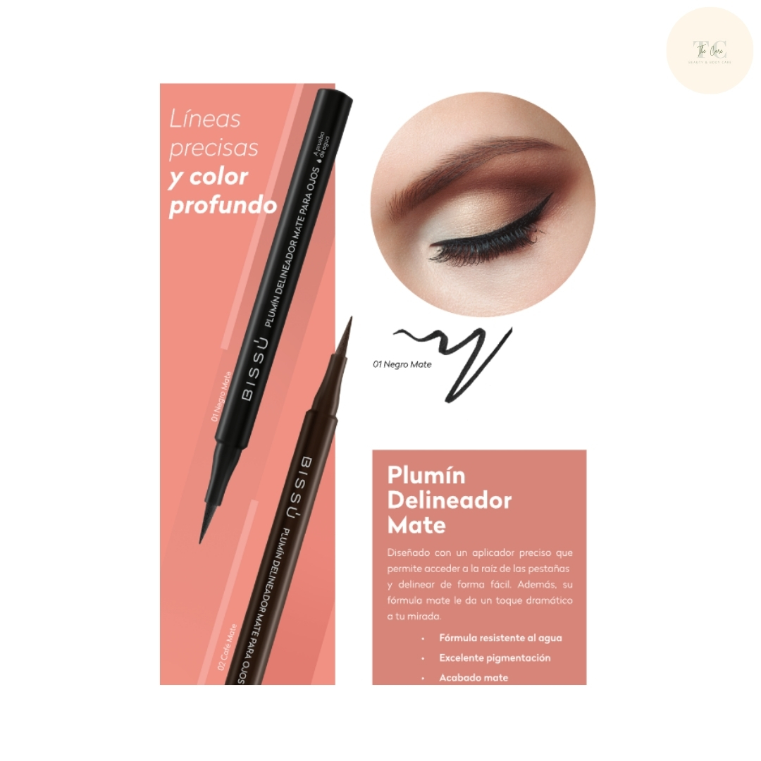 Set Maquillaje Básico Bissú Primer+Rimel+Fijador+Delineador.