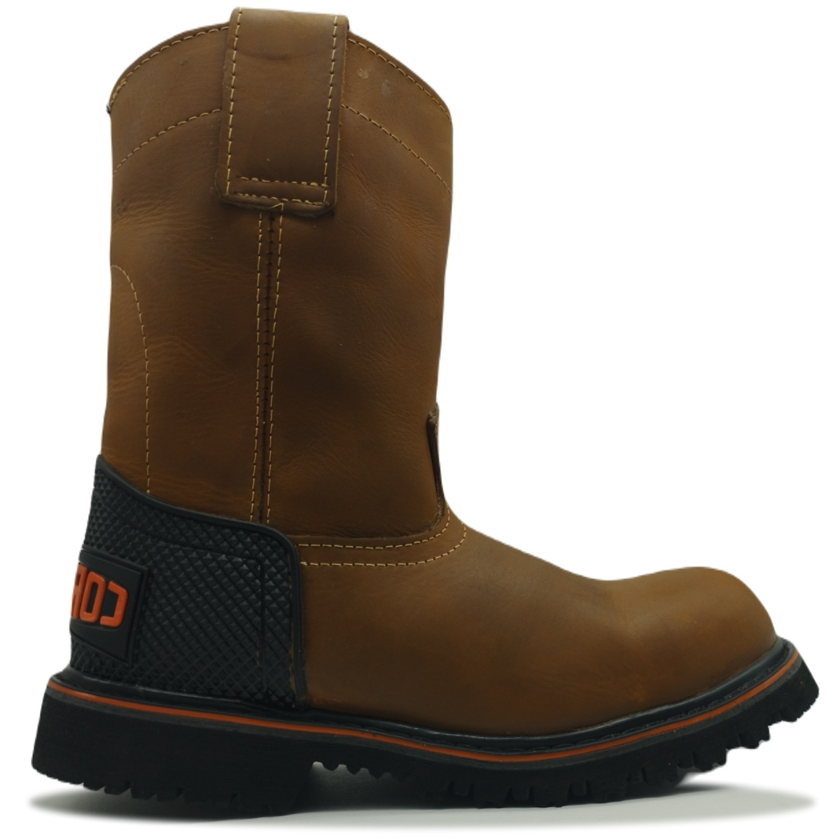 Bota Industrial de Piel, Altas, Cosidas, Casco de Acero y Resistentes Cornelios 2021