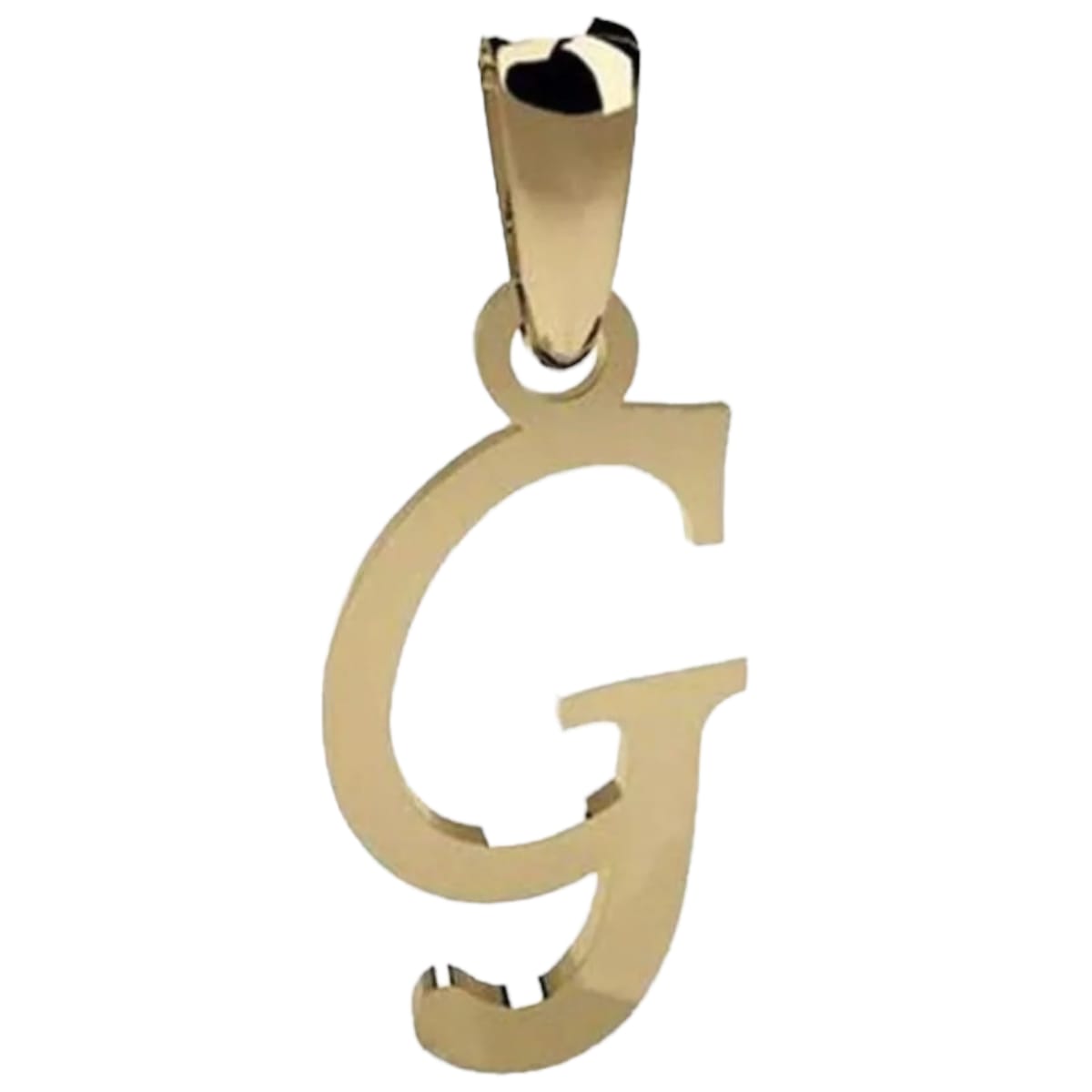 Juego Inicial Letra G Con Cadena 50 Cm Oro 14K + Obsequio