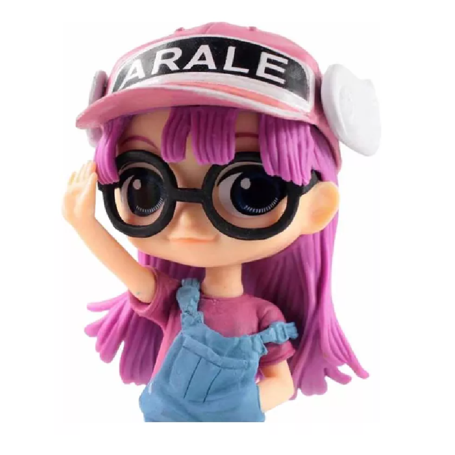 Figura Juguete Dr. Slump Arale Norimaki Cabello Morado Q Posket 13 cm