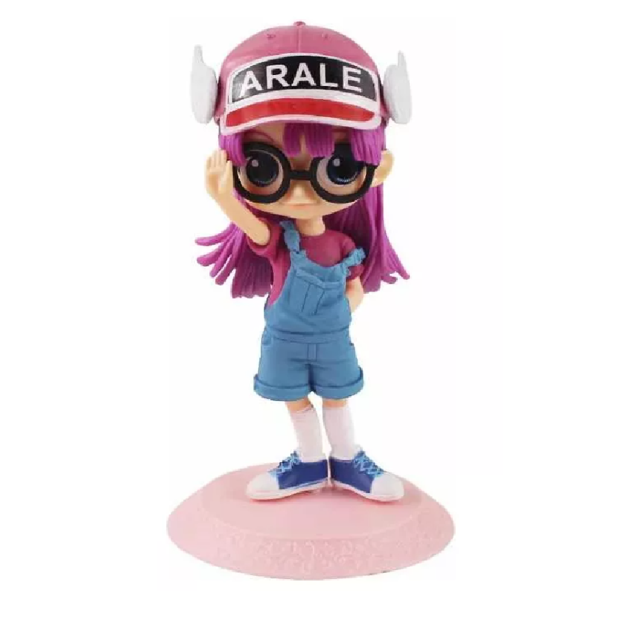Figura Juguete Dr. Slump Arale Norimaki Cabello Morado Q Posket 13 cm