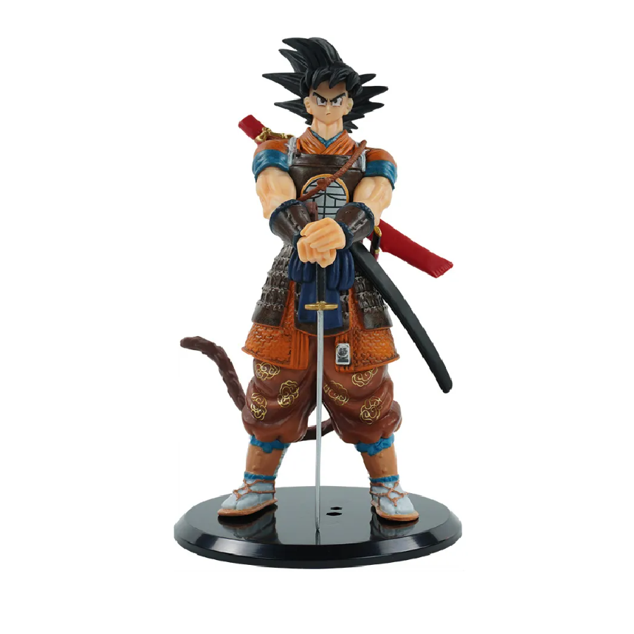 Figura Juguete Muñeco Dragon Ball Z Goku Samurai 20 Cm Anime Con Caja