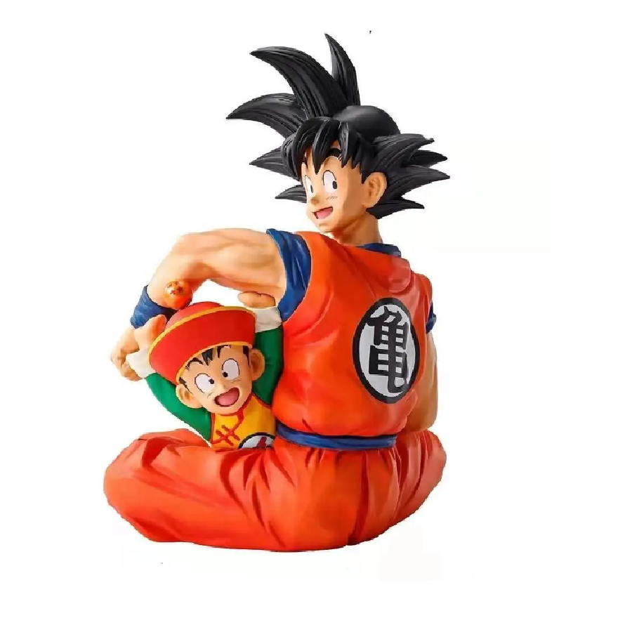 Figura Juguete Muñeco Dragon Ball Z Gohan &amp; Goku Infancia 16 Cm Anime Con Caja