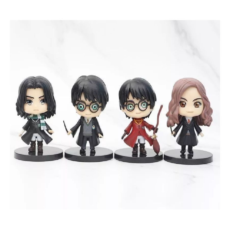 Kit Set de 12 Piezas Figuras Juguetes Muñecos Harry Potter Hermione Ron Draco Snape Bumbledore Voldemort McGonagall