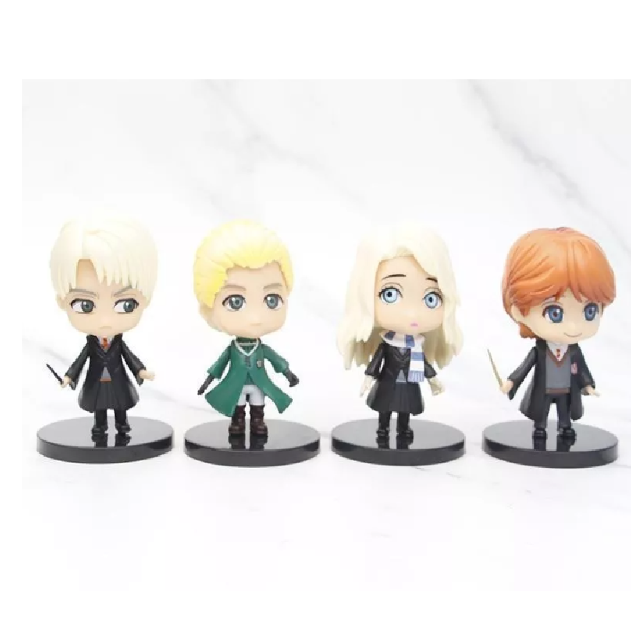 Kit Set de 12 Piezas Figuras Juguetes Muñecos Harry Potter Hermione Ron Draco Snape Bumbledore Voldemort McGonagall