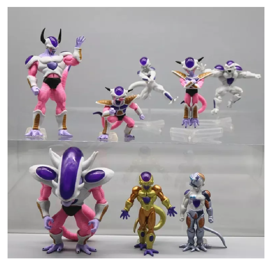 Kit Set Figuras Freezer Transformaciones 8 Piezas Dragon Ball Z Super