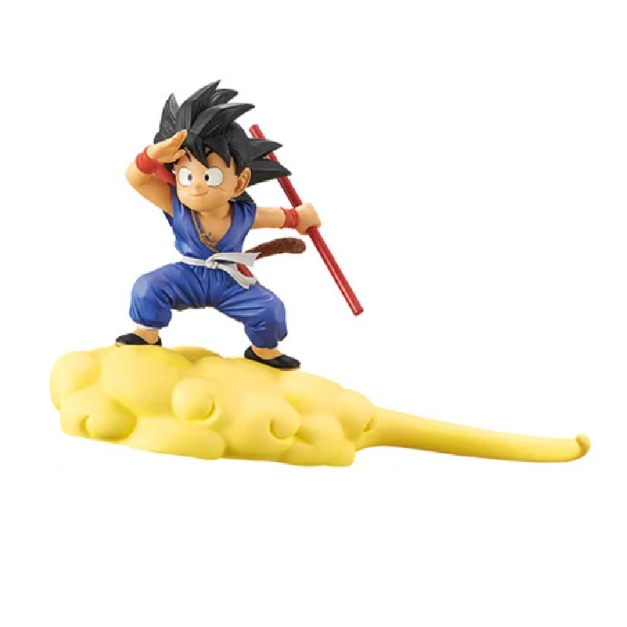Figura Juguete Muñeco Goku Niño Volando Nube Voladora Dragon Ball Z 14 Cm Anime